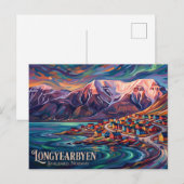 Longyearbyen, Svalbard Noorwegen Briefkaart (Voorkant / Achterkant)
