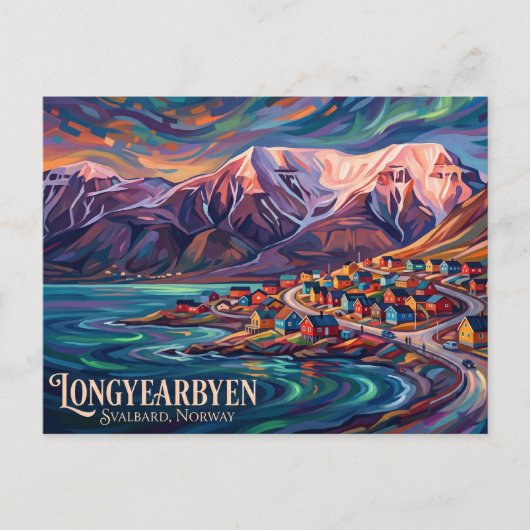 Longyearbyen, Svalbard Noorwegen Briefkaart (Voorkant)