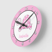 Lonnie's roze wandklok (Hoek)