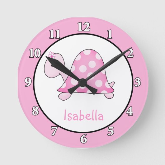 Lonnie's roze wandklok (Voorkant)