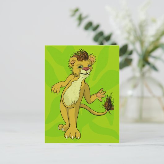 Lonny Lion Briefkaart (Staand voorkant)