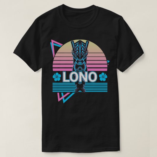 Lono Hawaiian God Ancient Hawaiian Mythology Retro T-shirt (Design voorkant)