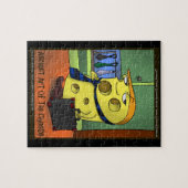 Lonons Times Cartoons Tai Chi Funny Jigzaag Puzzle Legpuzzel (Horizontaal)