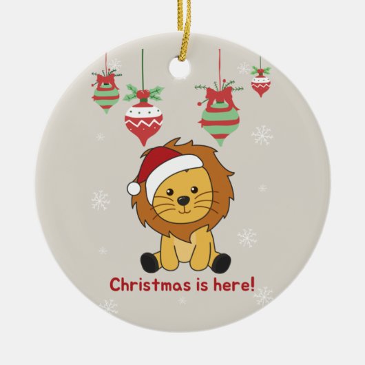 Lons keramiek winterdieren Lons keramisch O Keramisch Ornament (Voorkant)