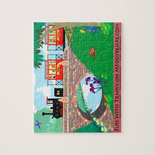 lont met treinen legpuzzel (Verticaal)