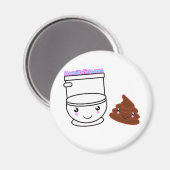Loo & Poo Kawaii vrienden t-shirts & meer Magneet (Voorkant / Achterkant)