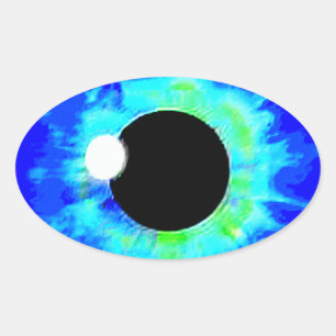 LOOCKY EYE OVALE STICKER
