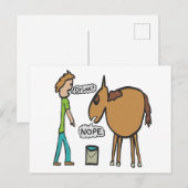 Lood een paard naar water briefkaart (Voorkant / Achterkant)