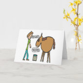 Lood een paard naar water kaart (Gele Bloem)