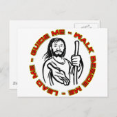 Lood me gids die me naast me loopt briefkaart (Voorkant / Achterkant)