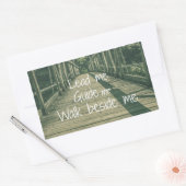 Lood me Gids naast me Citaat Rechthoekige Sticker (Envelop)