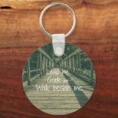 Lood me Gids naast me Citaat Sleutelhanger (Voorkant)