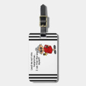 Lood me niet in Humor Bagagelabel (Voorkant verticaal)