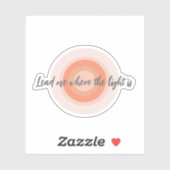 Lood me waar het licht vinylSticker is Sticker (Vel)