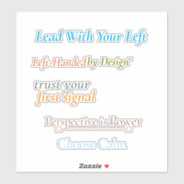 Lood met je linker stickerblad sticker