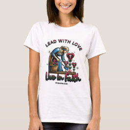 Lood Met Liefde, Leef In Geloof - Spreuken 22:6 T-shirt