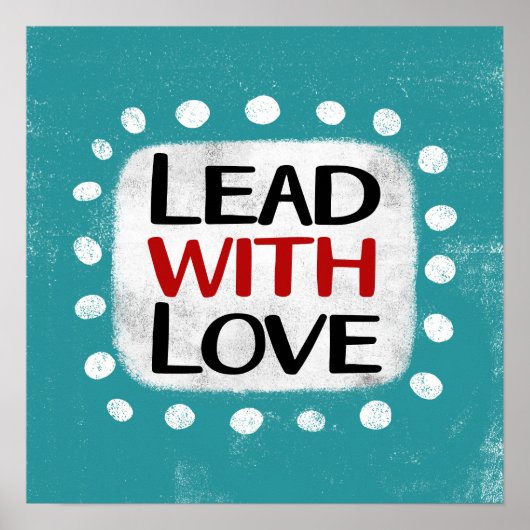 Lood met liefde Poster Wall Art (Voorkant)