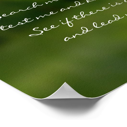 Lood mij, Christelijk Poster (Hoek)