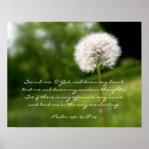 Lood mij, Christelijk Poster