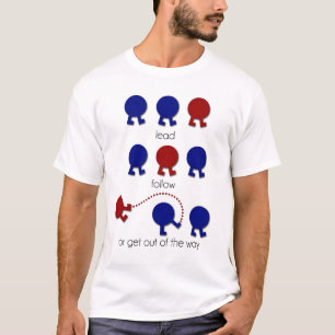 Lood, volg of ga uit de weg t-shirt