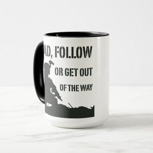 Lood, volg of haal koffie-Mok uit Mok (Voorkant links)