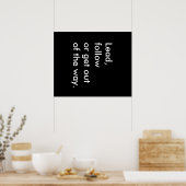 Lood, volg of stap uit de weg naar Poster (Keuken)