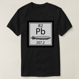 Lood Zeppelin Periodiek Systeem Atoomnummer Led T-shirt