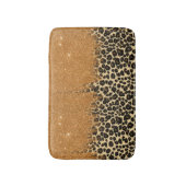 Loodafdrukken met Gold Faux Glitter Bruske Stroke Badmat (Voorkant Verticaal)