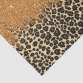 Loodafdrukken met Gold Faux Glitter Bruske Stroke Tissuepapier (Detail)