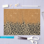 Loodafdrukken met Gold Faux Glitter Bruske Stroke Tissuepapier (Craft)