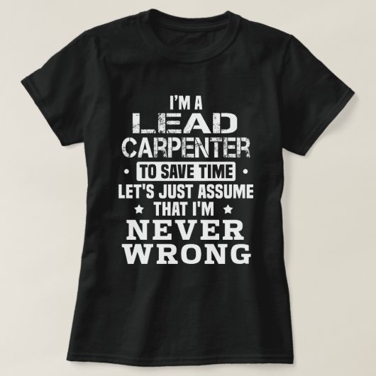 Loodcarpenter T-shirt (Design voorkant)
