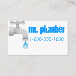 Loodgietblauw Visitekaartje