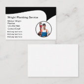 Loodgieter Aannemer Moderne Visitekaartjes (Voorkant / Achterkant)
