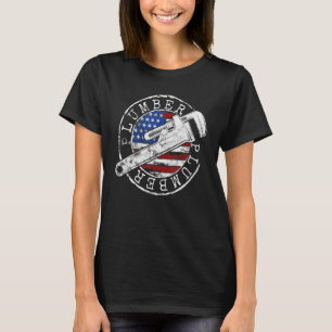 Loodgieter Amerikaanse Vlag Loodgieters Usa Patrio T-shirt