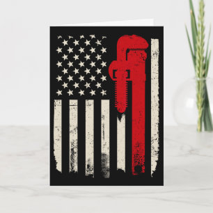 Loodgieter Amerikaanse Vlag Patriotieke Loodgieter Kaart