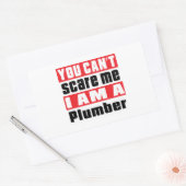 Loodgieter bang design rechthoekige sticker (Envelop)