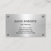 Loodgieter Beer Veteran House Repair Service Visitekaartje (Achterkant)