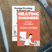 Loodgieter Boiler & Verwarming Engineer Visitekaartje