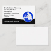 Loodgieter bruikbare Logo Visitekaartjes (Voorkant / Achterkant)