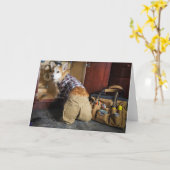 Loodgieter Corgi blanco kaart (Gele Bloem)