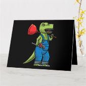 Loodgieter dinosaurus loodgieter kaart (Gele Bloem)