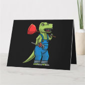 Loodgieter dinosaurus loodgieter kaart (Achterkant)