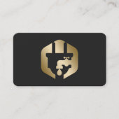 Loodgieter en elektricien scannen QR Visitekaartje (Voorkant)