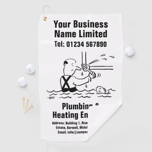 Loodgieter en het Verwarmen Ingenieursontwerp Golfhanddoek (Insitu)