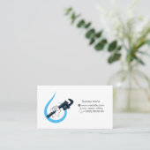 Loodgieter en Loodgieterswerk Visitekaartje (Staand voorkant)