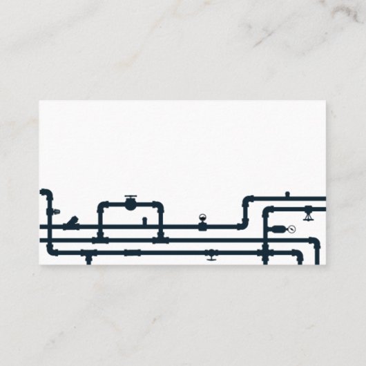 Loodgieter en Loodgieterswerk Visitekaartje (Achterkant)