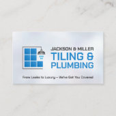 Loodgieter- en tegeldiensten visitekaartje (Voorkant)