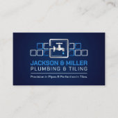 Loodgieter- en tegeldiensten visitekaartje (Voorkant)