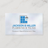 Loodgieter- en tegeldiensten visitekaartje (Voorkant)