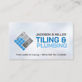 Loodgieter- en tegeldiensten visitekaartje (Voorkant)